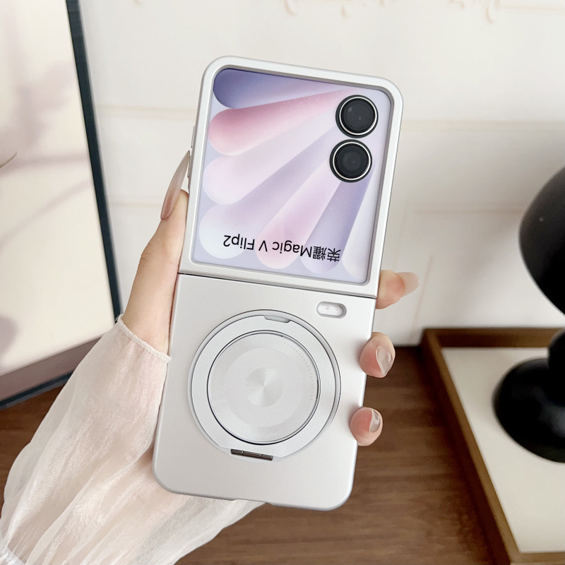 Suitable for Honor Magicvflip2 Mobile Phone Case Foldableing Screen New Rotating Magnetic Stand Anti-Fall Protective Cover Hard Suitable for Honor Magicvflip2 Mobile Phone Case Foldableing Screen New Rotating Magnetic Stand Anti-Fall Protective Cover Hard