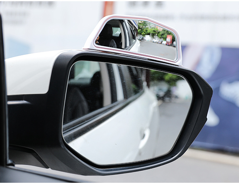 Car Rear Seat Door Opening Rearview Mirror, Rear Exit Observation Mirror, Second Row B-Pillar Auxiliary Mirror, Wide-Angle Blind Spot Mirror