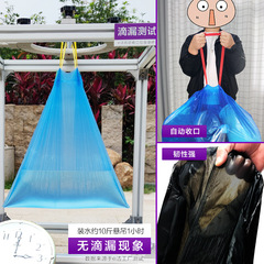 Industrial Handheld Plastic Bag for General Merchandise, Kitchen, Commercial, and Catering - One-Time Delivery, Large, Black, Thick Trash Bag