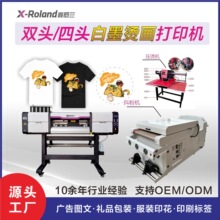 鑫罗兰白墨烫画机双头四头抖粉机服装个性化图案热转印机免制dtf