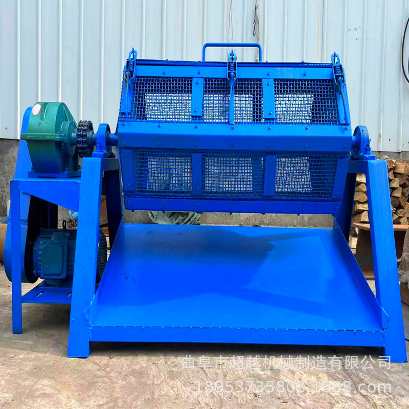 金属大批量抛光六角滚筒式五金快速除锈机火烧铁去锈旧零件翻新机