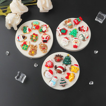 diy滴胶树脂模具 圣诞节铃铛圣诞树翻糖巧克力模具 麋鹿烘焙用具