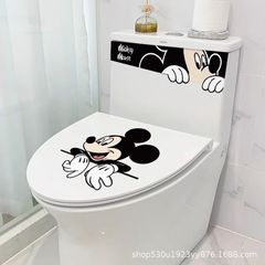 創意的な図案の個性的な便器の蓋は絵を貼ります。