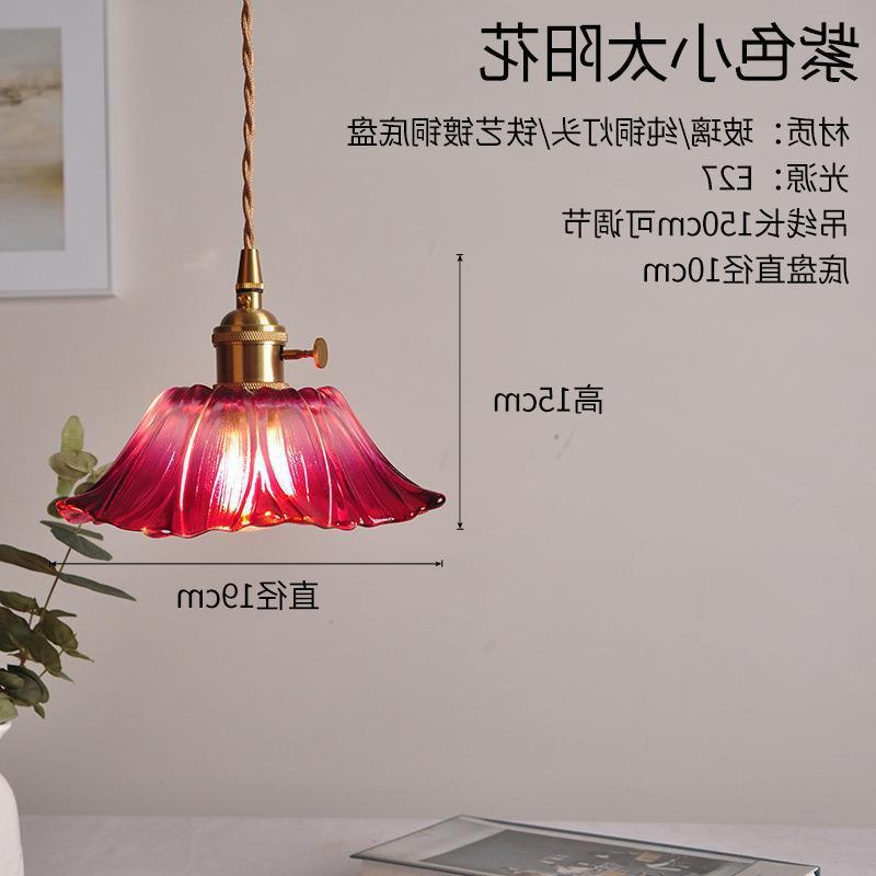 真鍮ガラスシャンデリア北欧レトロ B&B バーテーブルベッドサイドランプクリエイティブパーソナライズされたカフェ寝室ランプホーム|undefined