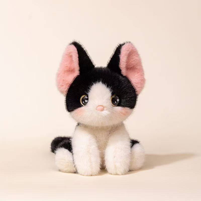 インターネット有名人三毛猫ぬいぐるみ人形テーブルメイト子猫人形学習パートナー子猫ギフト女の子のための|undefined