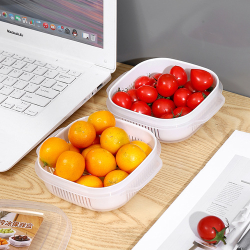 Japanese rice preservation box with freezing drainage, microwave heating, office worker lunch box, convenient bento box, storage box