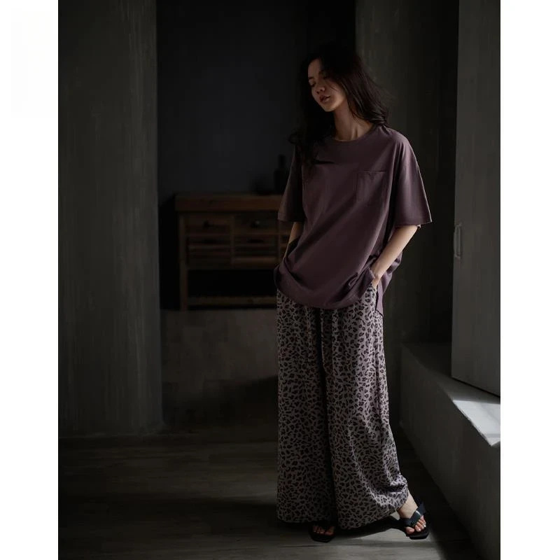 Pajamas for Women, Summer Modal Loose-Fitting Korean Style Solid Color High-End Wearable Summer Home Wear Set Casual Style Pajamas for Women, Summer Modal Loose-Fitting Korean Style Solid Color High-End Wearable Summer Home Wear Set Casual Style