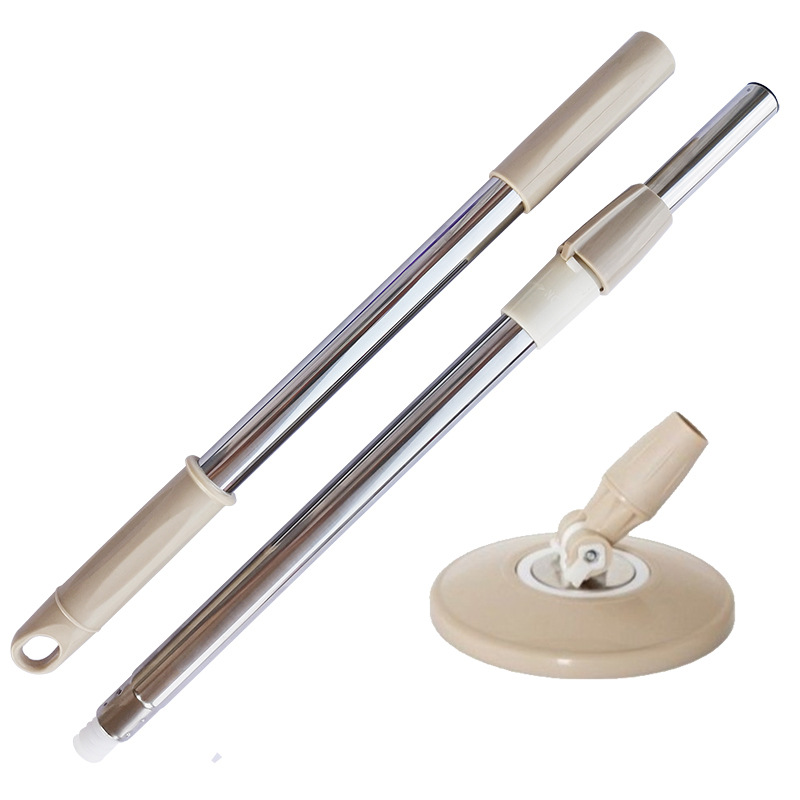 Suministro directo de fábrica al por mayor accesorios de varilla de fregona giratoria tubería de acero inoxidable fregona telescópica reforzada en negrita varilla a prueba de explosiones