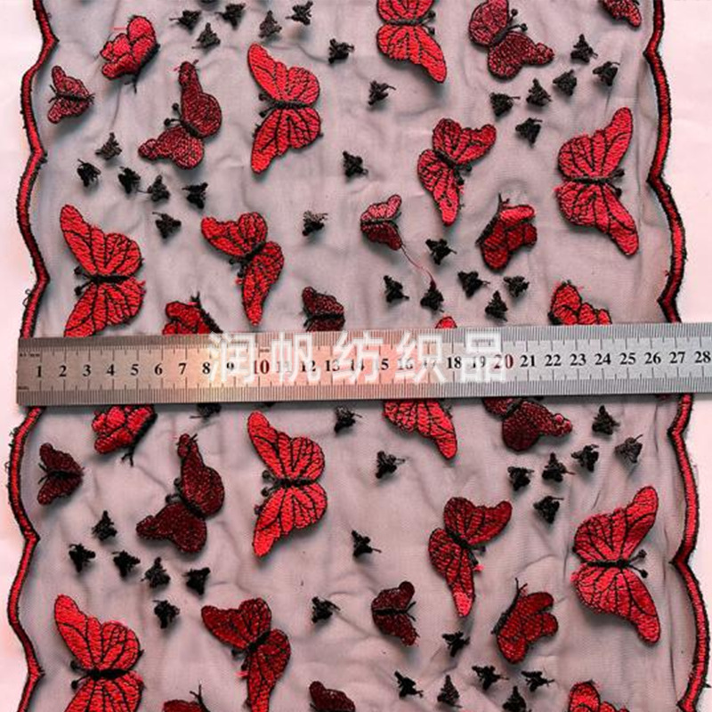 Accesorios de encaje hechos a mano cortinas DIY material textil multicolor tela de malla bordada ropa interior tela
