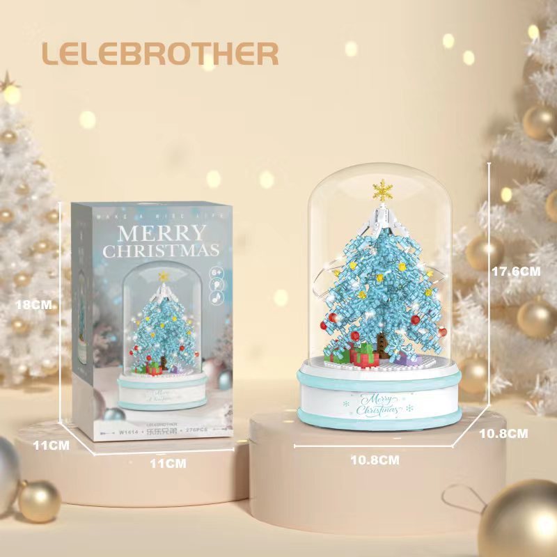 レゴのオルゴールと互換性があります。クリスマスツリーの積み木の小さい粒子は女の子の男の子の6-12歳の子供の益智のおもちゃを詰めます。|undefined