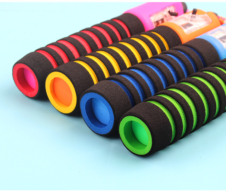 New Skipping Rope Wholesale Color Cotton Glue Skipping Student Automatic Counting Rope Sponge Handle display picture 4