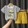 Children's summer sleeves, set, cotton T-shirt for boys, summer clothing, children's clothing