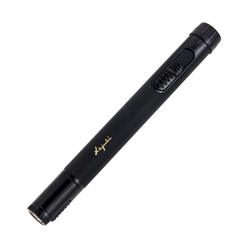 Lafuli Cigar Lighter Portable Single Flame Long Straight Multi-function Round Air Vent Piercer