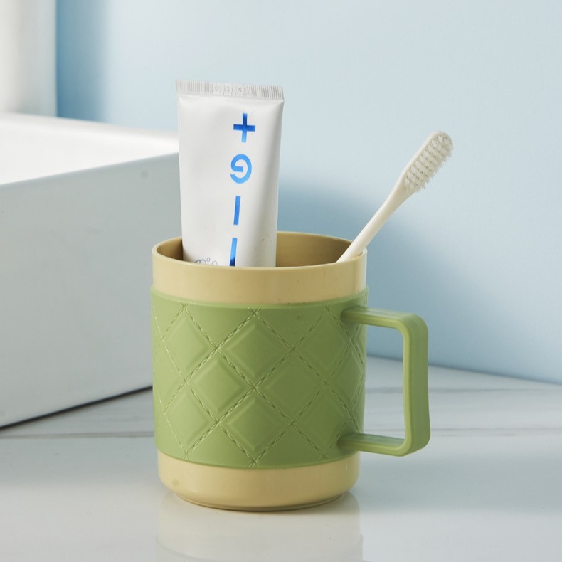 マウスウォッシュカップ、プラスチック製歯磨きカップ、シンプルな家庭用歯磨きカップ、カップル用北欧風歯磨きカップ、歯磨きバケツ|undefined