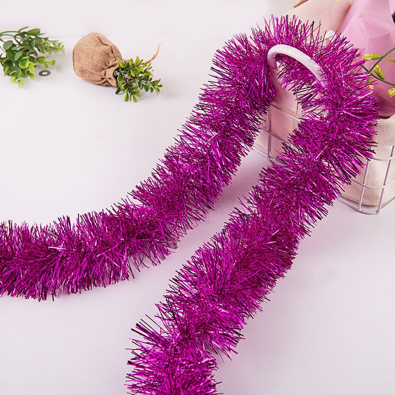 Comercio exterior transfronterizo Fiesta del Festival de Navidad barra de color 9cm5 capa 2 M cifrada tira de lana engrosada 61 tira de guirnalda decorativa