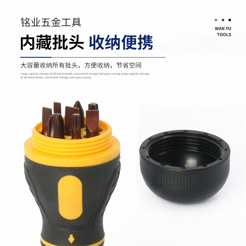 Small universal screwdriver, set, 9 pieces