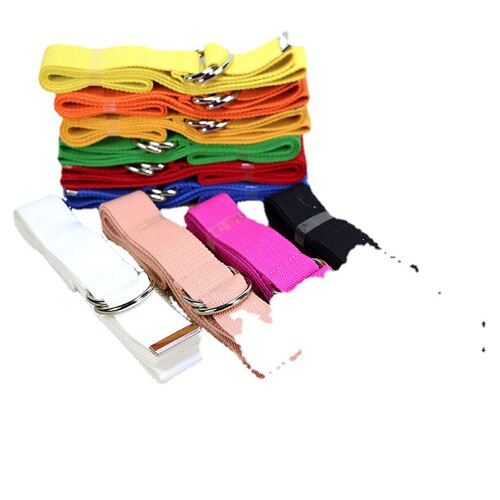 Wholesale nylon canvas belt Korean version versatile double ring buckle male and female student belt Taobao gifts
