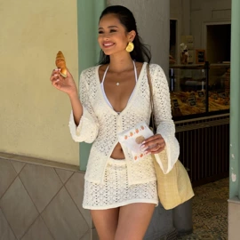 连衣裙;时尚休闲套装;毛衣