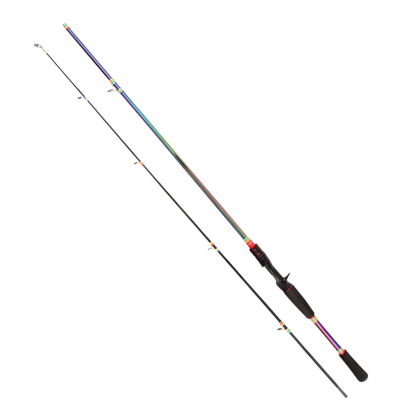 Colorido Luya Rod ML tiro largo súper duro mar Rod tapón de carbono mango de la pistola mango recto caña de pescar caña de lanzar artes de pesca transfronteriza