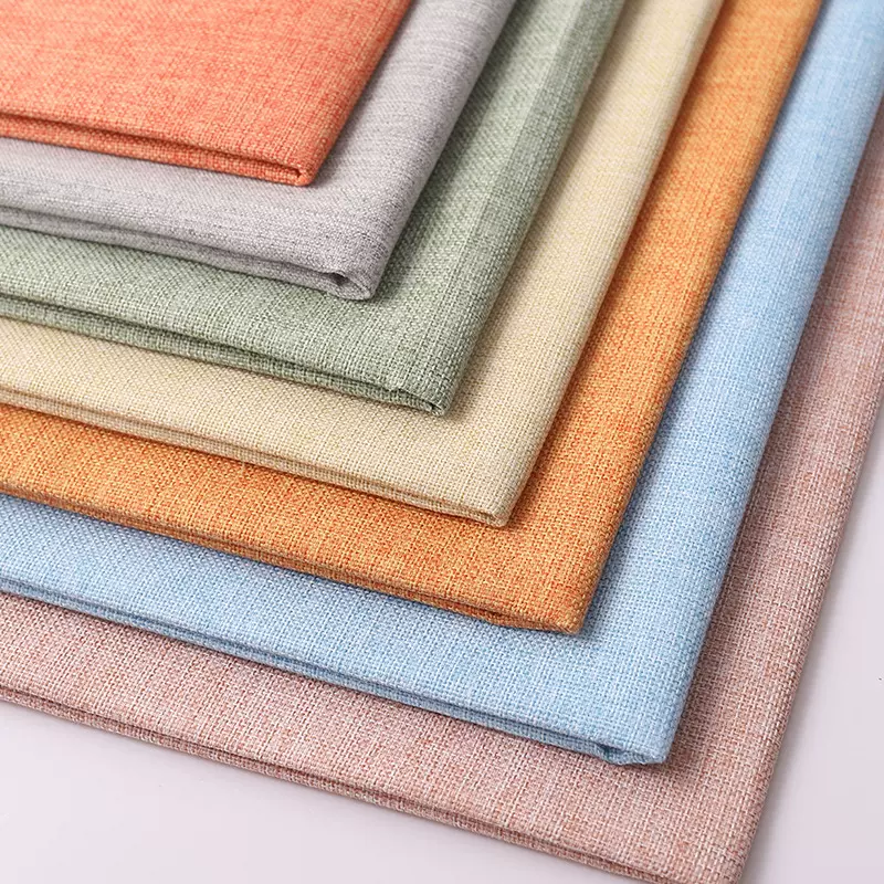 涤纶仿麻亚麻布 背景软包布 宠物用品布抱枕坐垫车套面料
