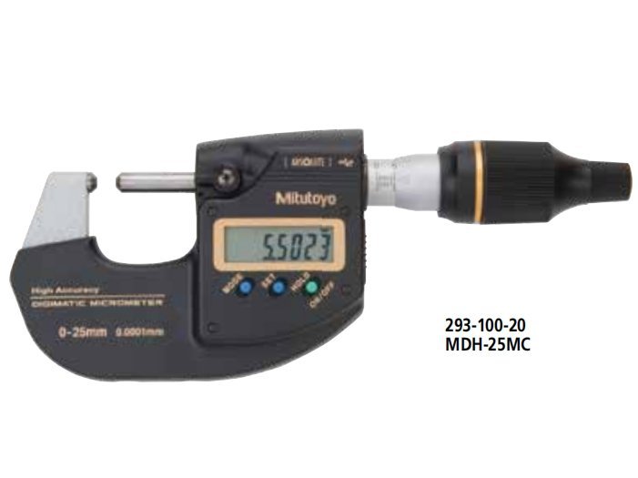 日本MITUTOYO三丰 超高精度千分尺 0.0001显示 MDH-25MC/293-100-