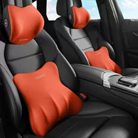 Car seat cover новая дышащая ткань памяти хлопок подголовник автомобиль подголовник сиденье автомобиля подушки оптом