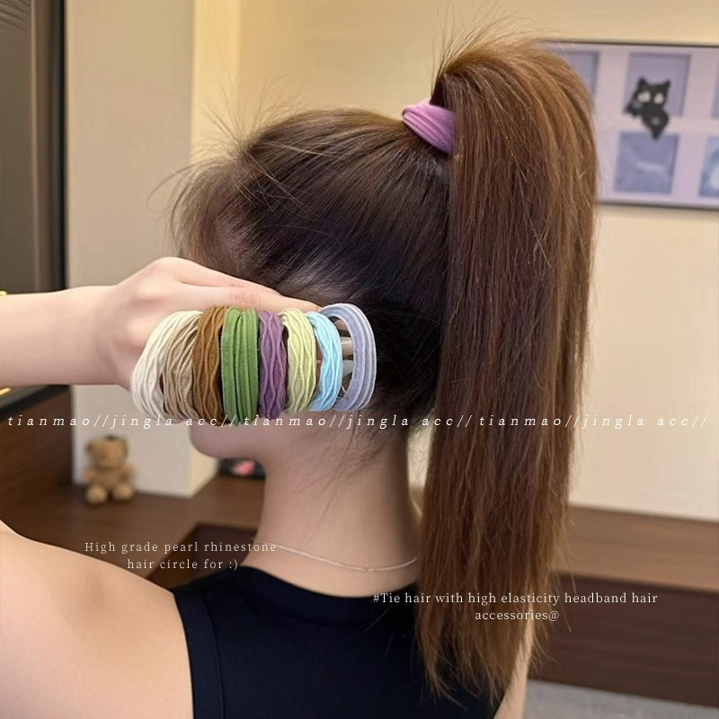 面膜发圈女头绳2025新款高端高马尾发绳皮筋高弹力耐用扎头发头饰|undefined