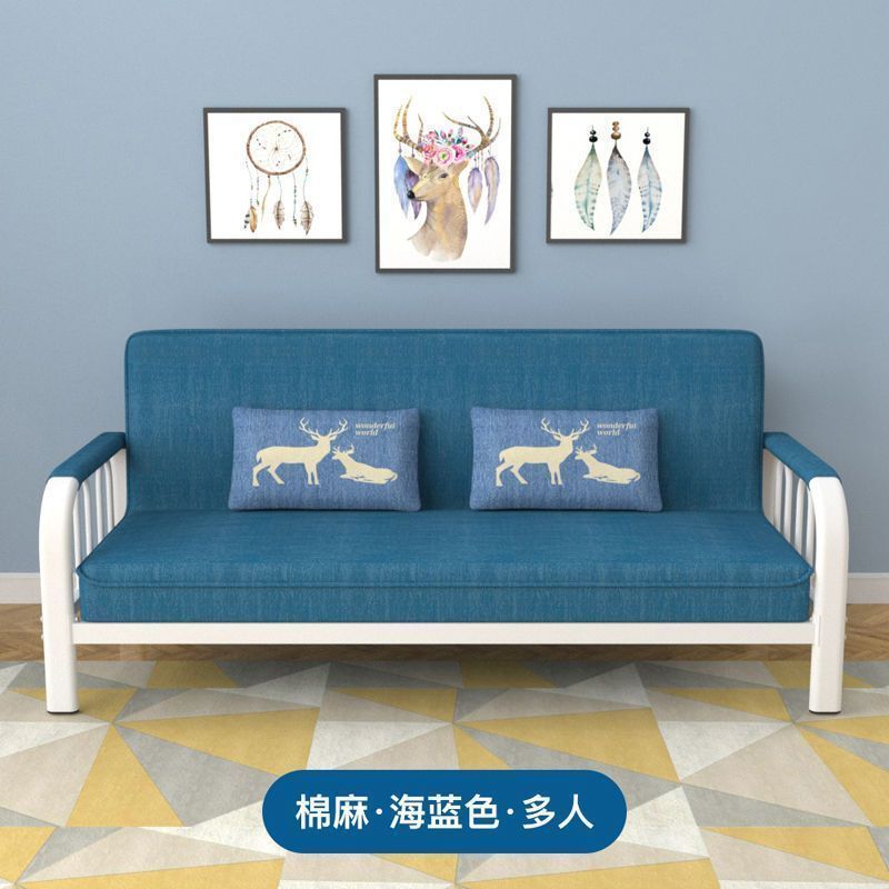 多機能折りたたみソファーベッド両用小戸型布芸ソファー賃貸簡易二人三人客間ソファー|undefined