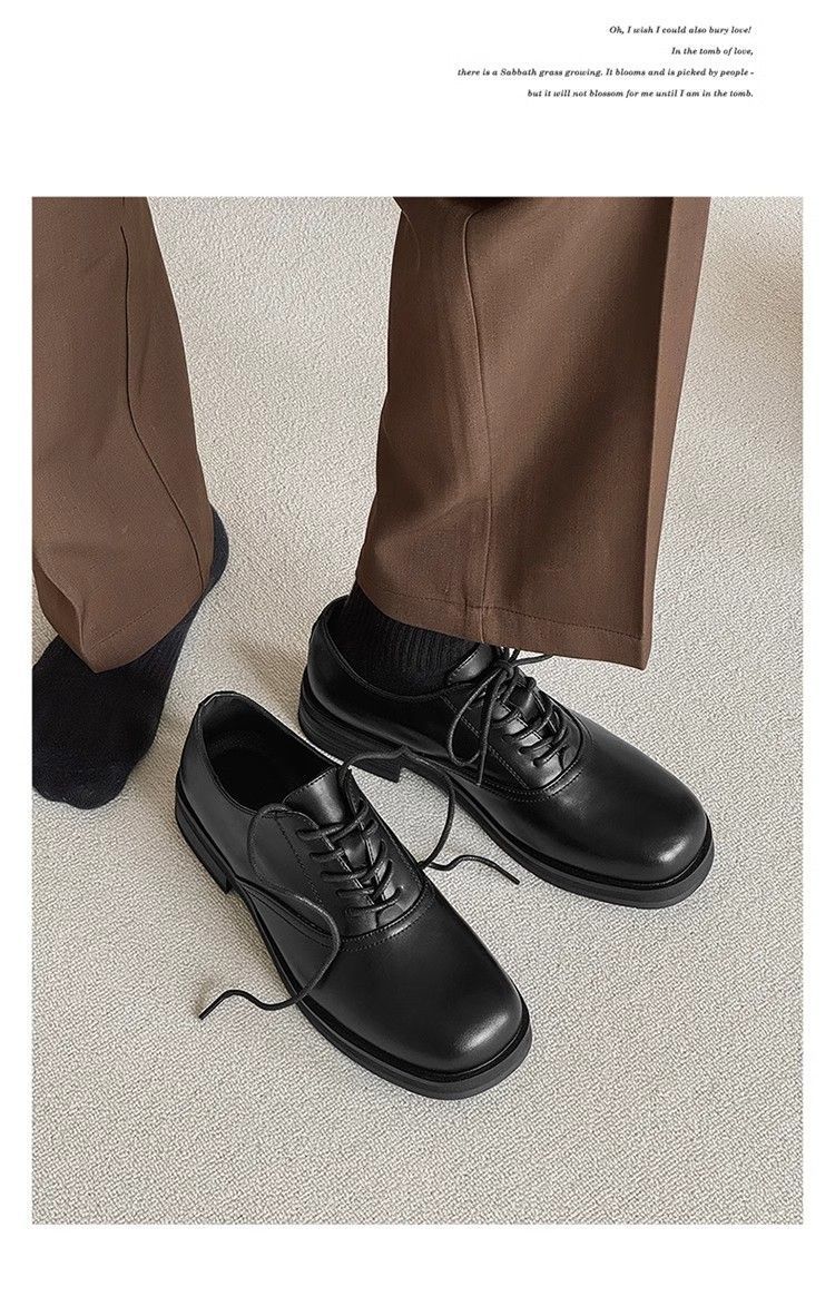 ShoeVault Square Derby Scarpe in pelle Vendita calda Commercio estero di alta qualità Uomo e donna Business formale Alluce alzato Matrimonio_voghion.com