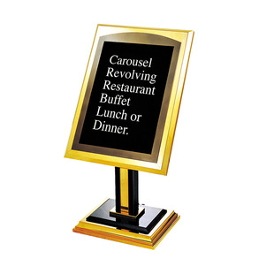 Guangzhou Southern hotel supplies P-22 Southern Billboard Golden luxury mall guide plate