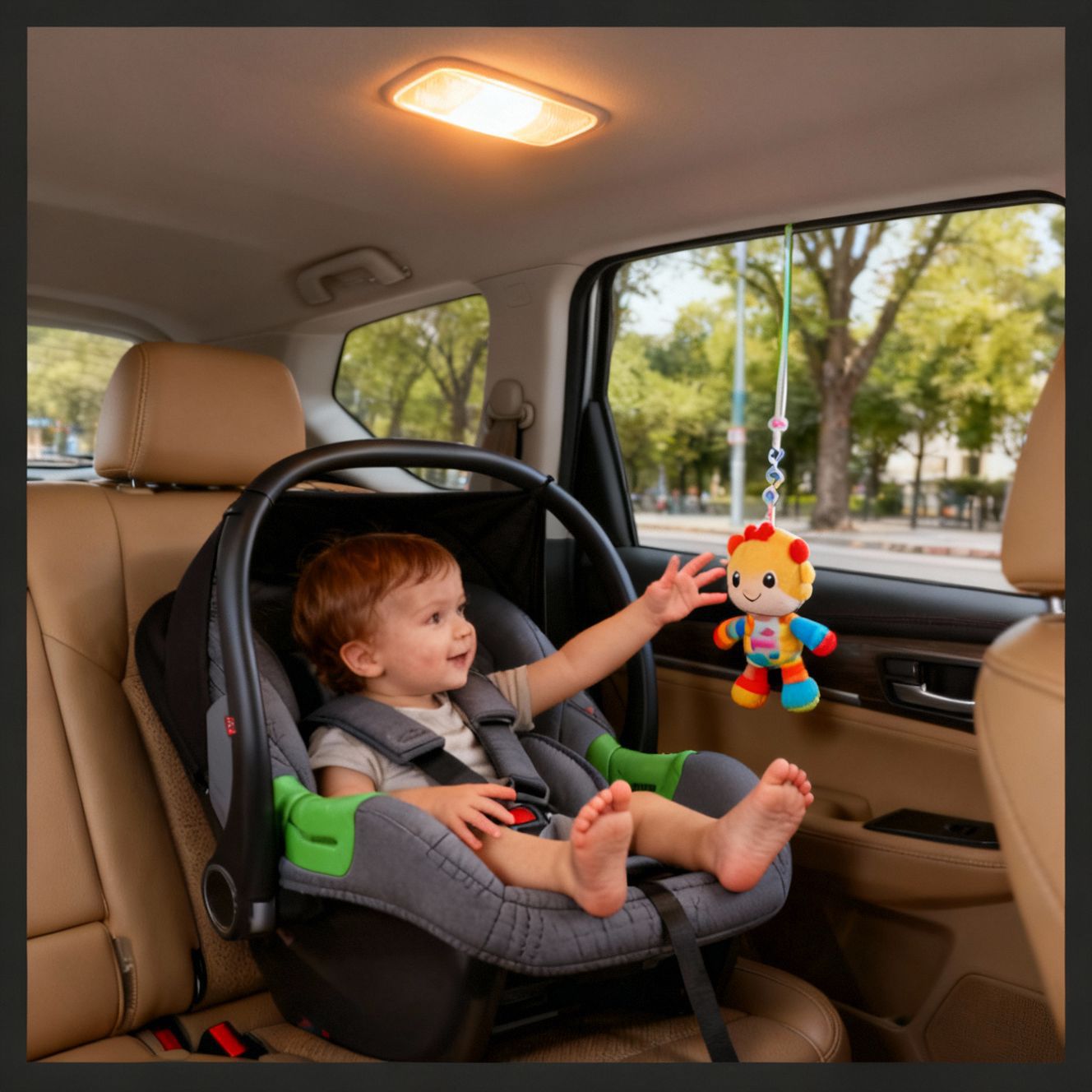 Child Safety Seat for Car Use, Newborn Baby Carrier, Portable Baby Cradle, Foldable