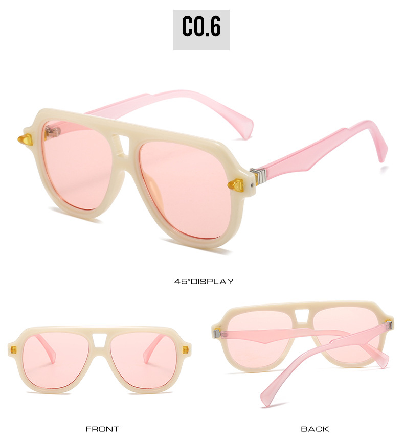 Leopard Pattern Simple Style Leopard Ac UV400 Protection Toad Glasses Full Frame Men's Sunglasses