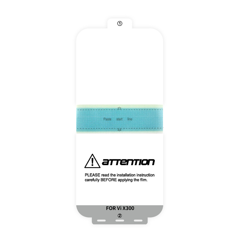 Película hidrogelante para vivox300pro película de teléfono móvil, reparación de arañazos de película epu, galvanoplastia de película vivox300