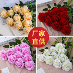 シルク模擬バラ小道具アレンジメント結婚式の装飾造花 diy 新しい模擬花リビングルームドライフラワー装飾品