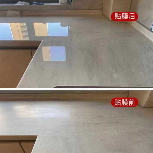 Kitchen countertop protective film marble film stove film cabinet oil-proof sticker transparent and high temperature resistant