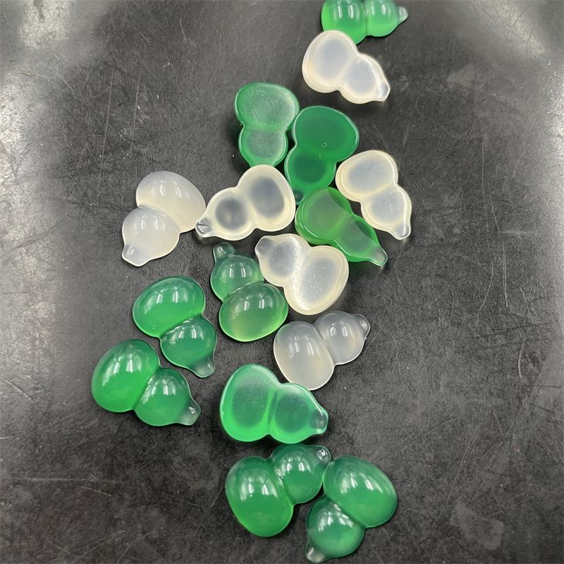 Organic agate gemstone for ring white jade