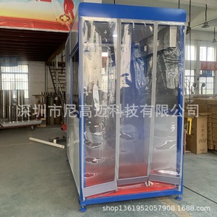 Import and Export Body Temperature Detection Atomization Disinfection Channel Door Manufacturer Direct Supply Mobile Body Temperature Spray Disinfection Cabin