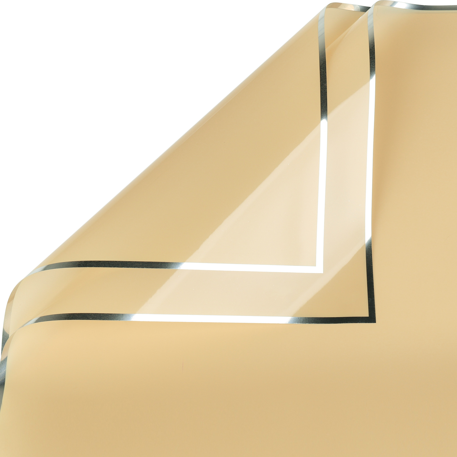 Li Zhi Ran día de San Valentín borde plateado semitransparente papel de niebla impermeable Qixi plata iones gelatina película papel de embalaje de flores