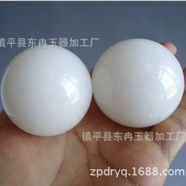 Натуральный белый мраморный мяч для фитнеса белый нефрит гандбол для пожилых людей