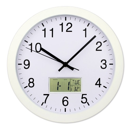 Reloj de pared digital LCD, calendario perpetuo, temperatura, multifunción, creativo