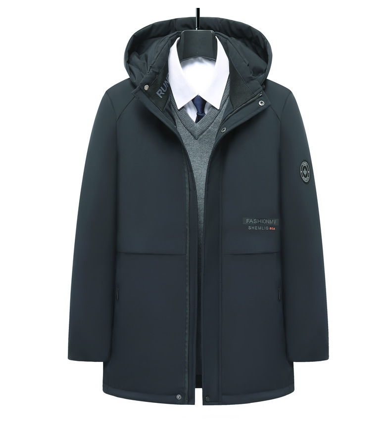 Giacca da uomo in cotone spesso con cappuccio, cappotto invernale caldo semplice e casual da lavoro, tridimensionale_voghion.com