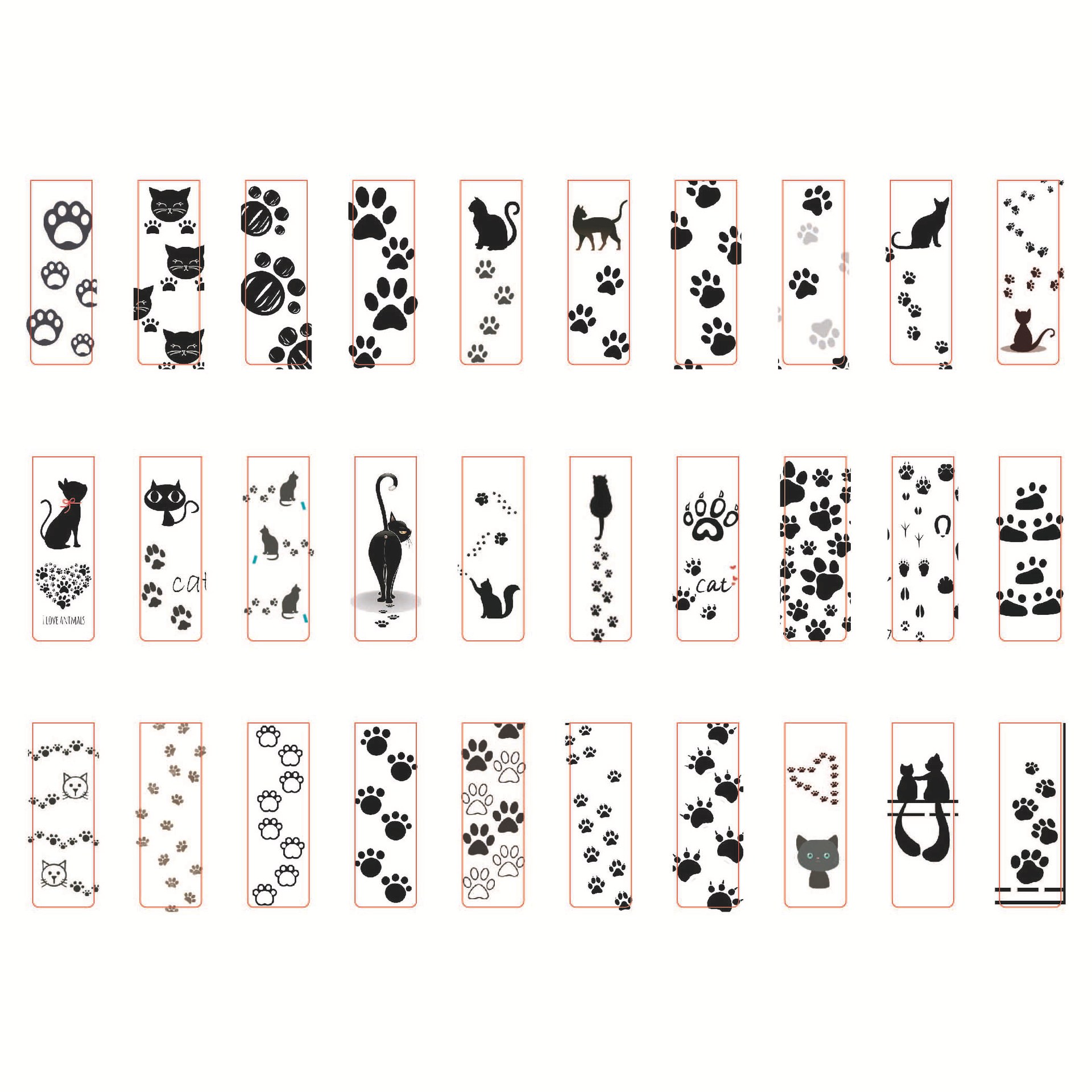 30款 简易猫爪磁性书签 20210622