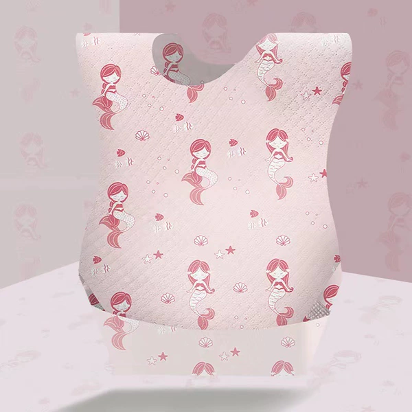 Disposable bibs: Mermaid Princess individually packaged + 10 pieces in bags