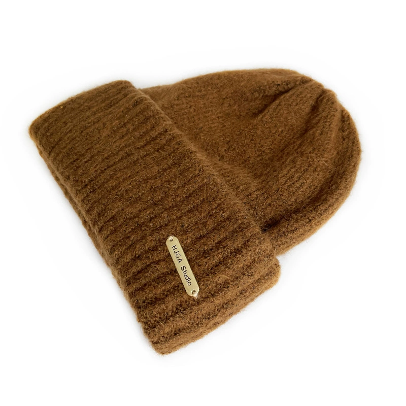 Демисезонная милая knitted шапка с капюшоном, цветная шерстяная шапка для мужчин и женщин