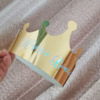 Net Red Adult Children's Baby Birthday Party Crown Paper Laser Gold Card Paper Calligraphy Birthday Hat Manufacturer