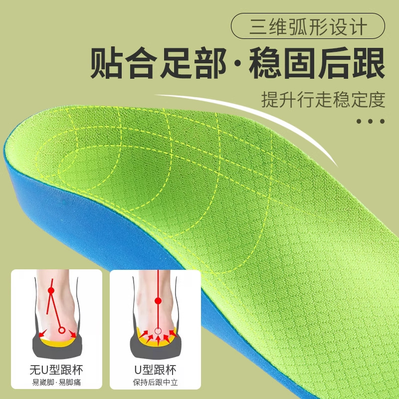 Huella Youpin Silicona GEL Niños y niñas Plantilla antideslizante PU Comercio electrónico Entrenamiento transfronterizo de almohadillas de corrección de lotes pequeños