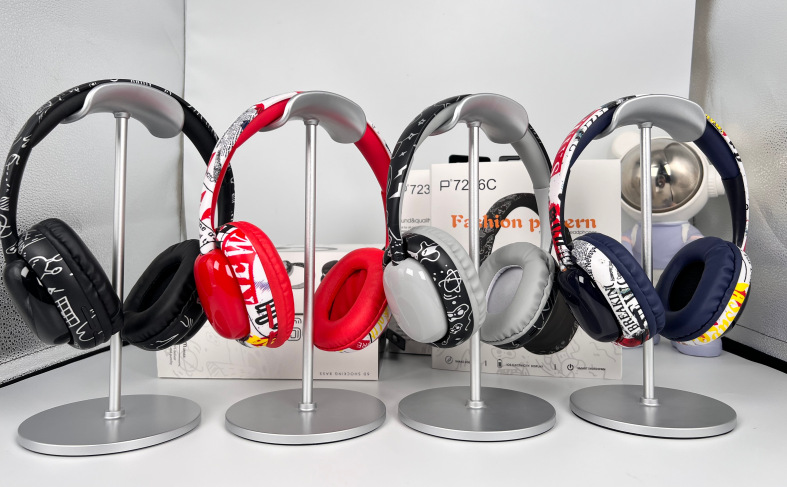 Casque audio sans fil Bluetooth Graffiti P7236C, circum-aural, basses puissantes, compatible avec les téléphones Huawei, livraison transfrontalière_voghion.com
