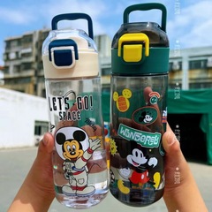 New children's summer plastic water cup, cute Internet celebrity portable direct drinking Frozen student special cup for school