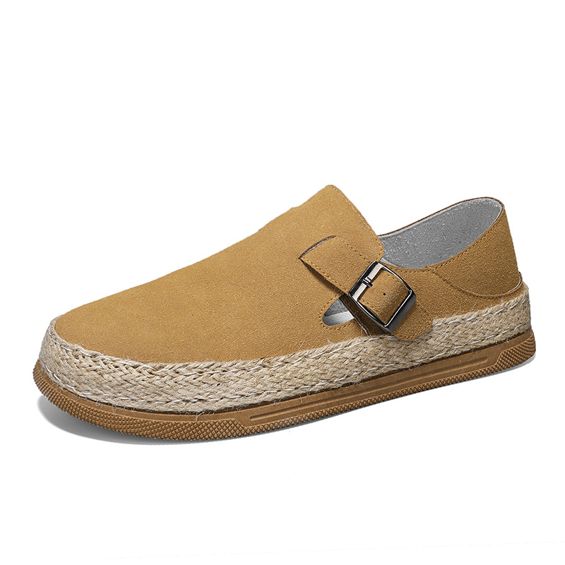 Pánské semišové boty z pravé kůže na volný čas se šněrováním, lehké a pohodlné boty na řízení, pánské venkovní oxfordské boty_voghion.com