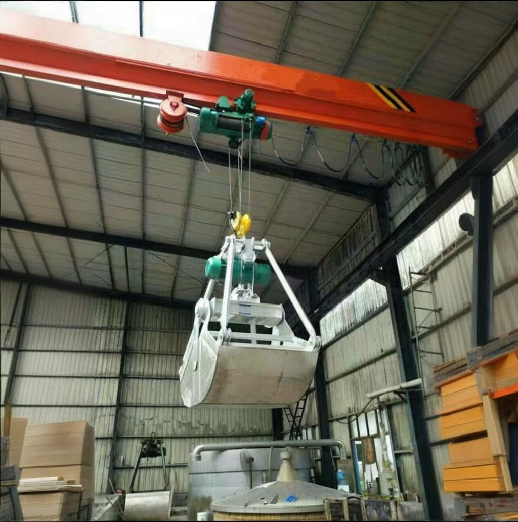 供应单梁桥式抓斗起重机单梁吊钩起重机单梁行车起重机